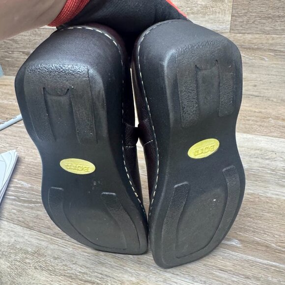 Born Concept Brown Leather Wedge Clog Women's Size 9 - Picture 4 of 7